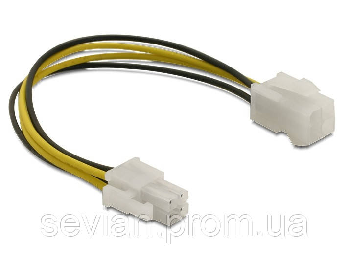 

Кабель живлення-подовжувач ATX(EPS) 4p M/F Delock 0.15m AWG18 12V(70.08.2428)