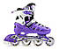 Раздвижные ролики  SCALE SPORTS LF 905, фиолетовые, светящиеся колеса, фото 2