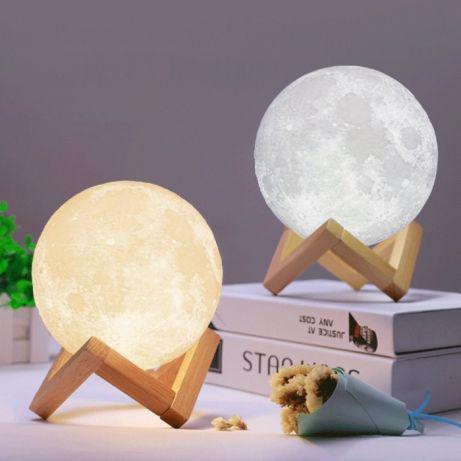 

3D Светильник "Луна" 3D MOON LAMP 15 см , ночник в виде луны, Белый