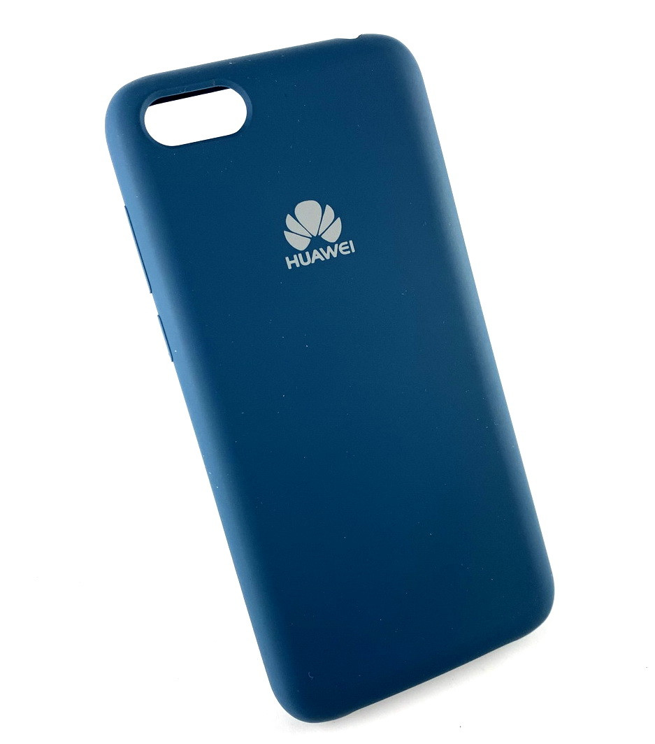 

Чехол для Huawei Y5 2018, Honor 7a накладка бампер противоударный Silicone Cover синий