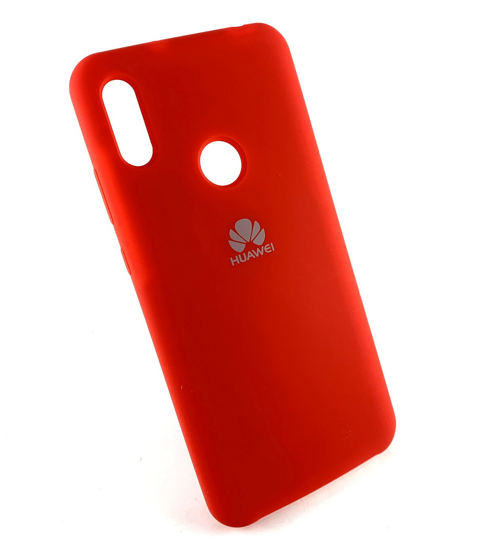 

Чехол для Huawei Y6 2019 накладка силиконовый бампер противоударный Full Silicone Cover красный