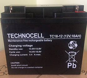 Акумуляторна батарея акумулятор TC 12В 18Ач
