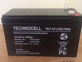 Акумуляторна батарея акумулятор TC 12В 7,0 Ач (7Ач)