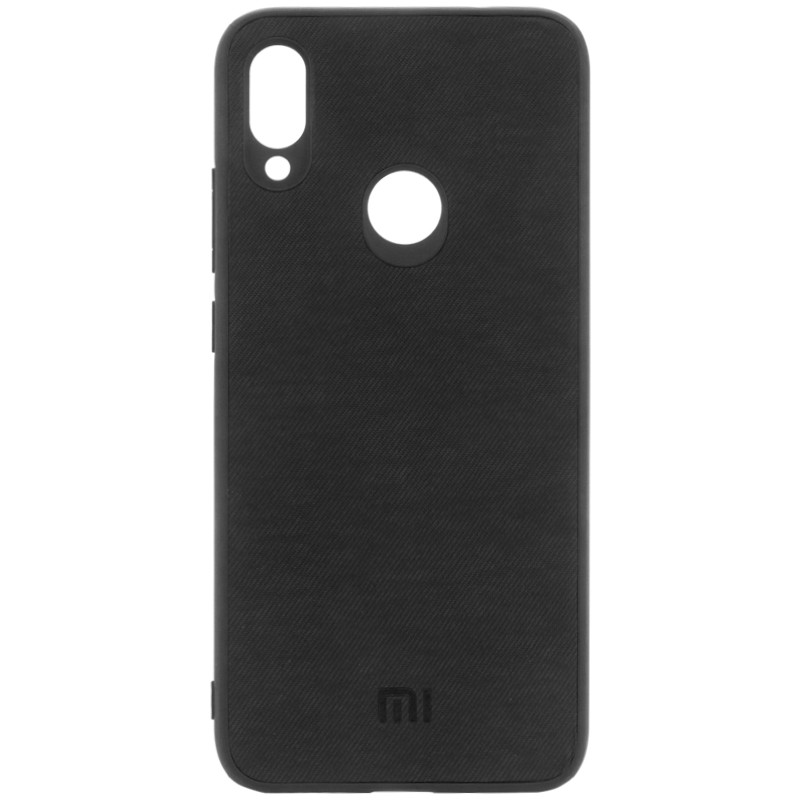 

TPU чехол Textile Logo для Xiaomi Redmi Note 7 / Note 7 Pro / Note 7s, Черный