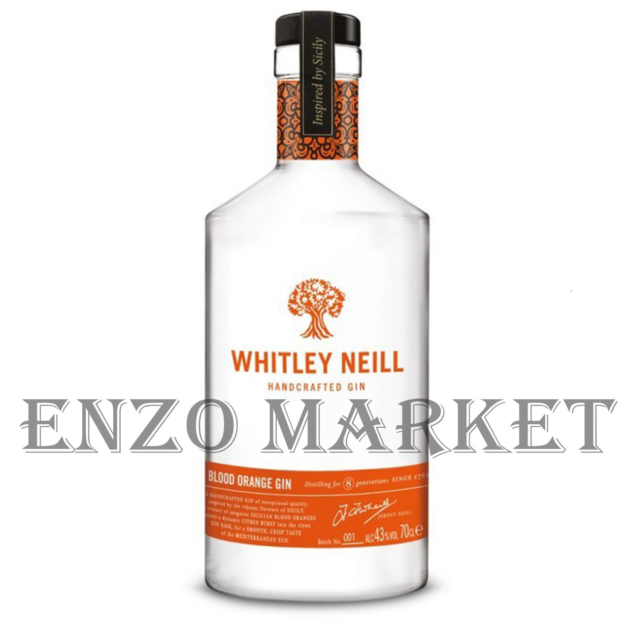 Джин Whitley Neill Blood Orange (Вітлі Неилл Блад Оранж) 43%, 0,7 літра