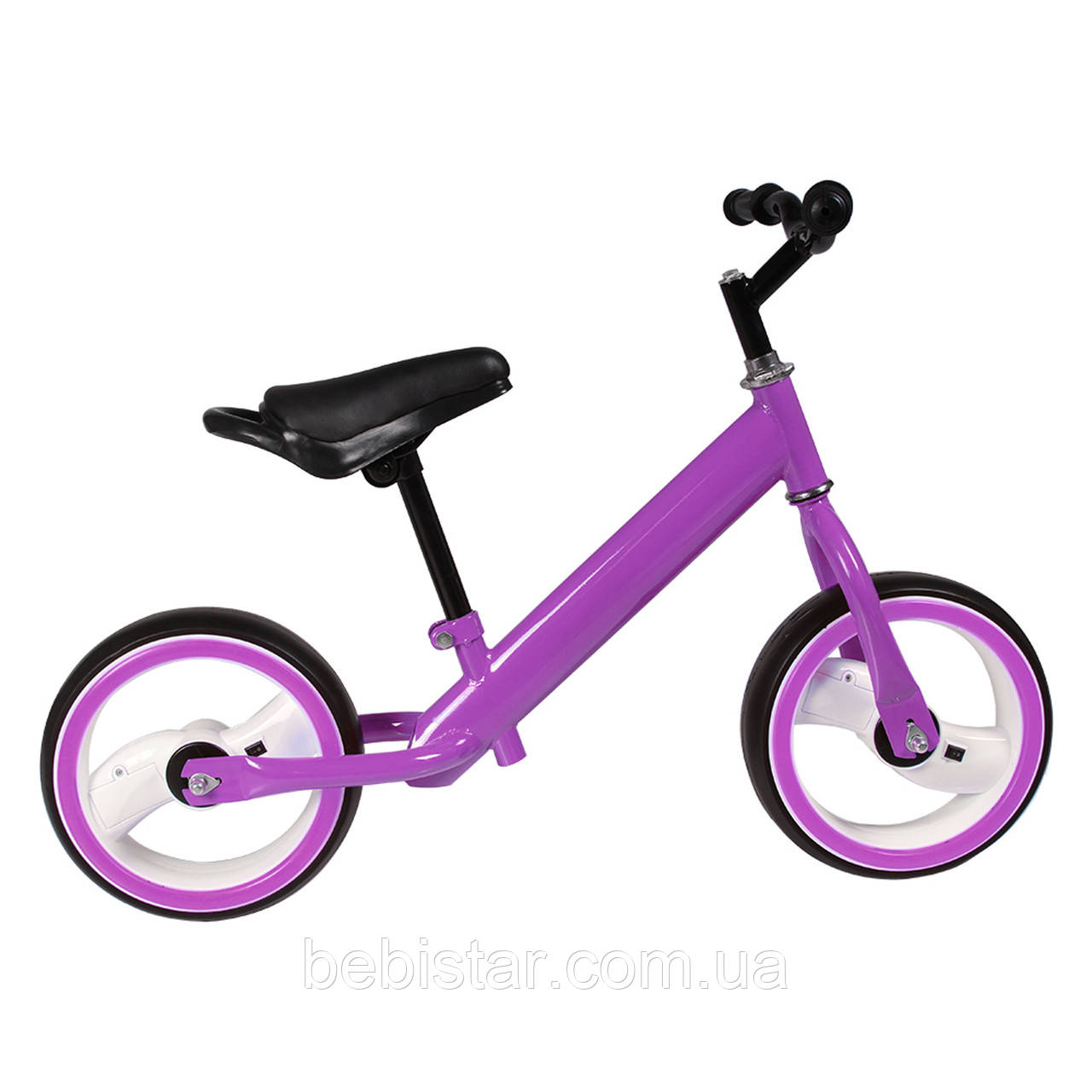 Беговел фиолетовый TILLY 12" T-212515 Purple EVA светящиеся колеса для деток 2-4 года