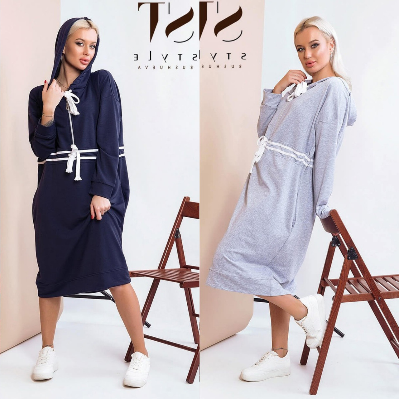 

Стильное платье норма + для пышных дам "Двухнить" Dress Code