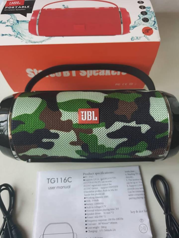 Портативная колонка TG 116 (Хаки / Камуфляж) - беспроводная водонепроницаемая Bluetooth колонка (Реплика)