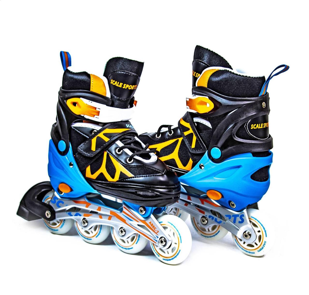 

Ролики раздвижные Scale Sport LF 601 29-33, 34-37, 38-41 Черно-оранжевый 34-37, Разные цвета