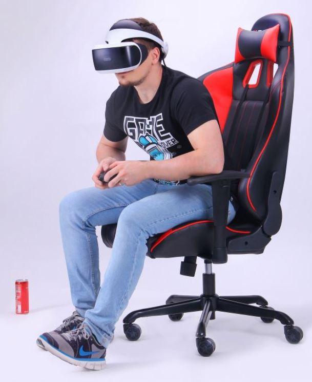 Кресло VR Racer Shepard черный/красный (Фото 17)