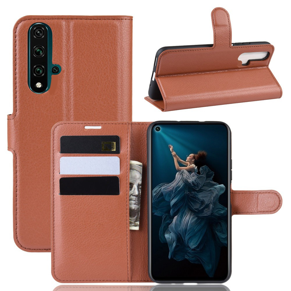 

Чехол-книжка Litchie Wallet для Honor 20 / Nova 5T Brown, Коричневый