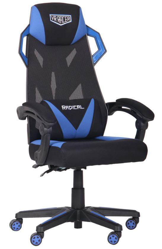 Кресло VR Racer Radical Garrus черный/синий (Фото 2)
