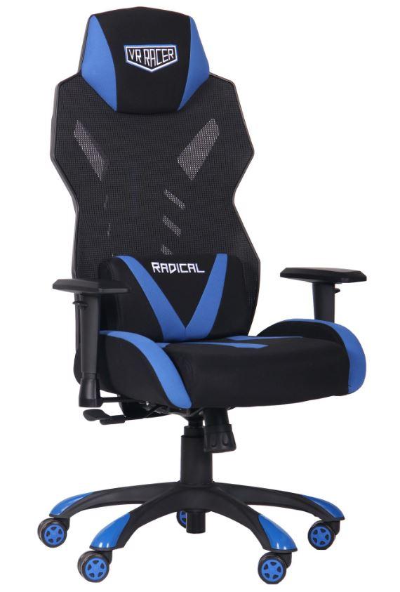 Кресло VR Racer Radical Krios черный/синий (Фото 2)