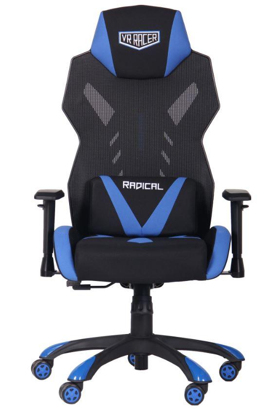 Кресло VR Racer Radical Krios черный/синий (Фото 3)