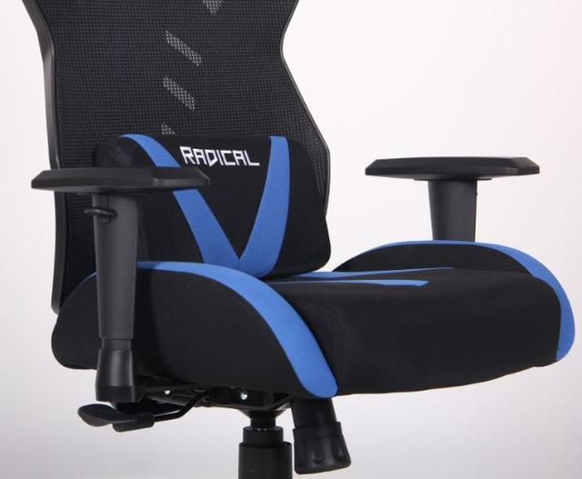 Кресло VR Racer Radical Krios черный/синий (Фото 8)