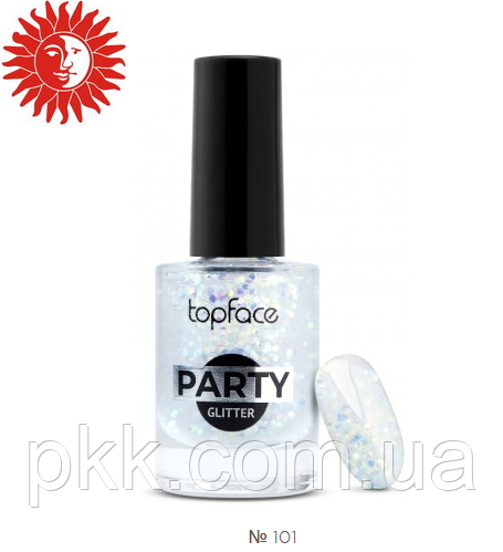 Лак для ногтей TopFace Party Glitter 9 ml РТ106 № 101