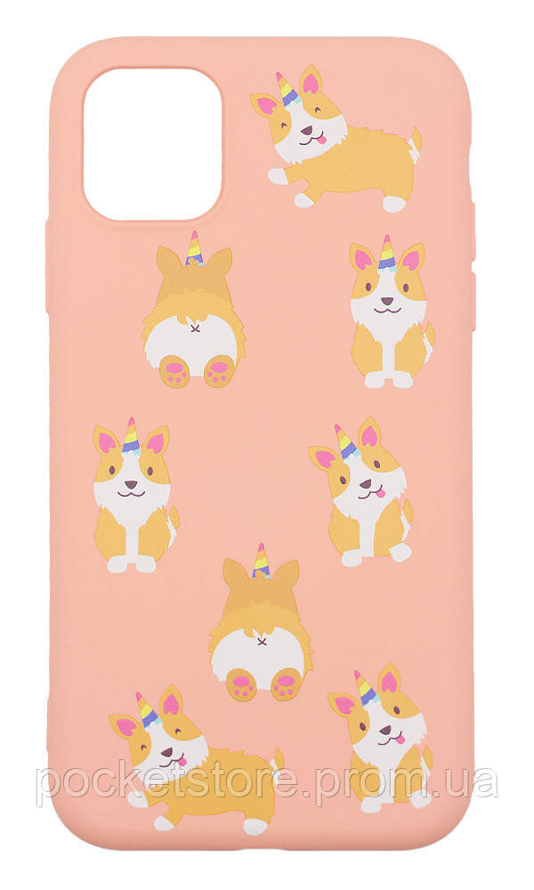 

Чохол силіконовий Print Corgi для iPhone 11 Pro Pink