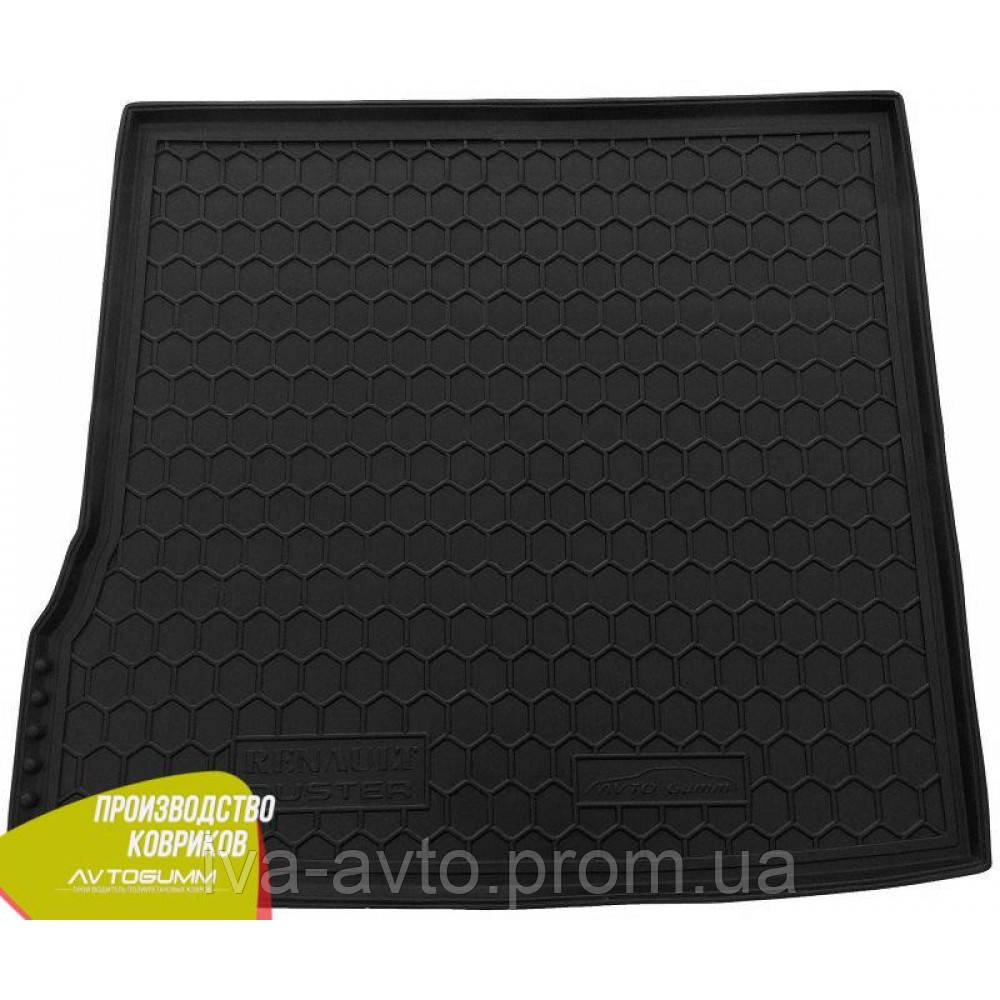 

Авто коврик в багажник Renault Duster 2010-/2015- (2WD) (Avto-Gumm) Автогум, Черный
