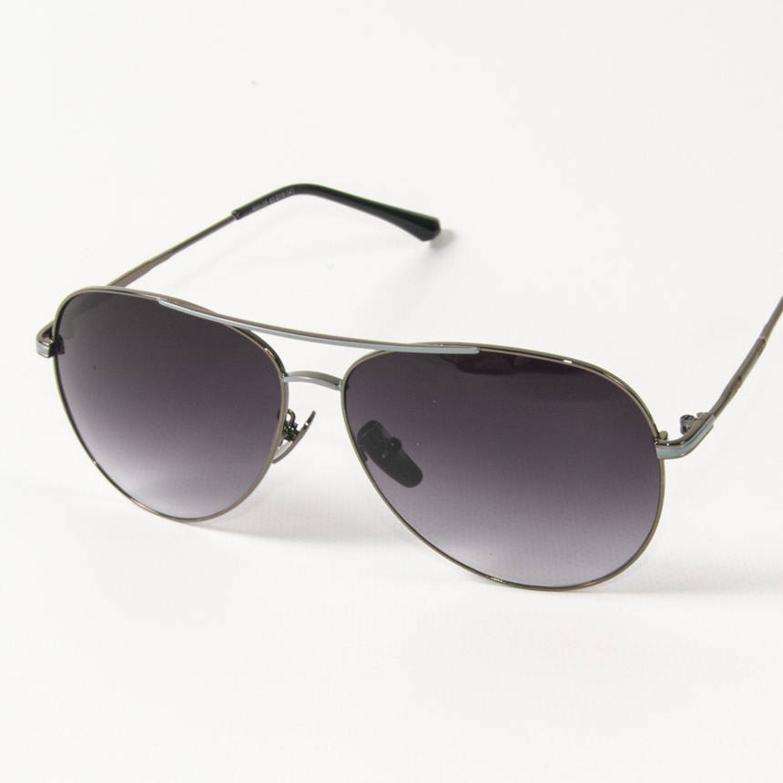 Сонцезахисні окуляри авіатори (арт. B80-05/4) чорні, фото 2