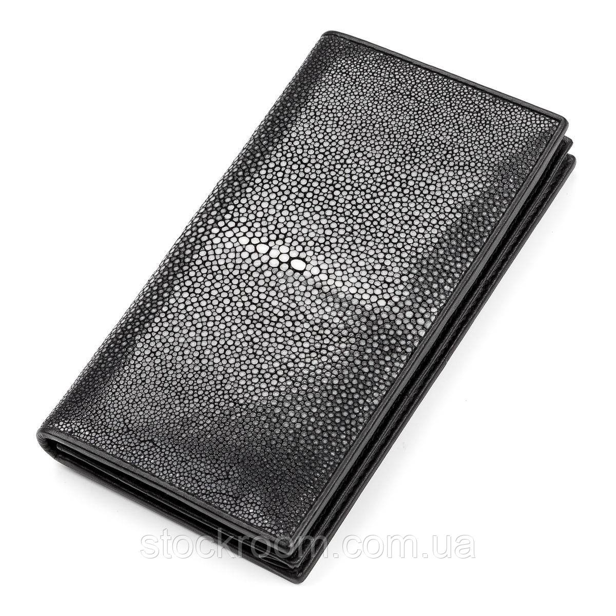 

Портмоне STINGRAY LEATHER 18093 из натуральной кожи морского ската Черное, Черный