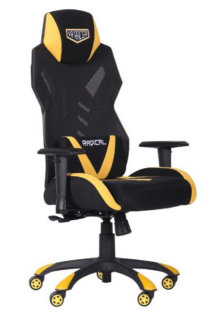Кресло VR Racer Radical Wrex черный/желтый
