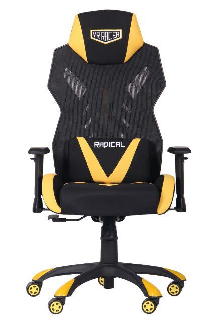 Кресло VR Racer Radical Wrex черный/желтый (Фото 3)