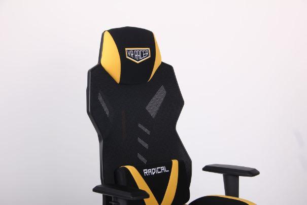 Кресло VR Racer Radical Wrex черный/желтый (Фото 8)