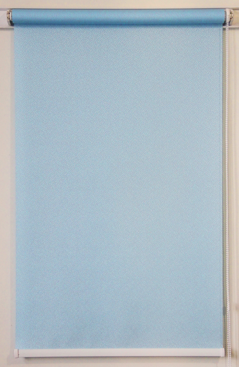 

Готовые рулонные шторы 675*1500 Ткань Pearl 02 Голубой