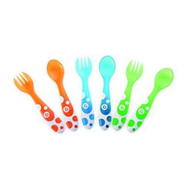 Набор детской посуды Munchkin 3 ложки + 3 вилки разноцветные (011454)