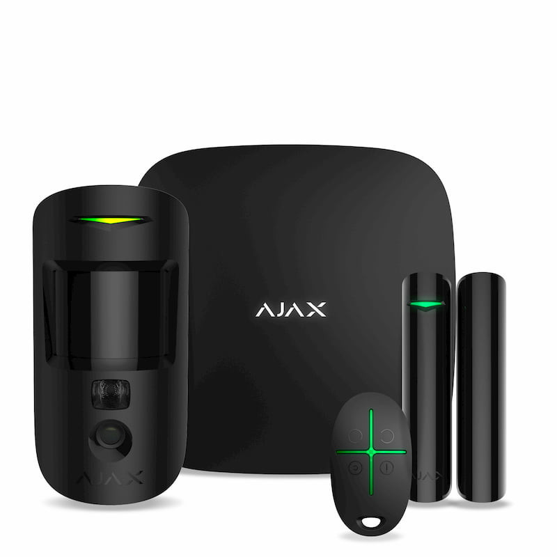 Стартовый комплект системы безопасности с фотоверификацией тревог Ajax