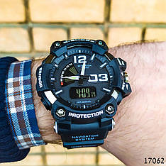 Годинники чоловічі в стилі G-Shock. Чоловічі наручні годинники чорні. З чорним циферблатом Годинник чоловічий