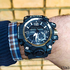 Годинники чоловічі в стилі G-Shock. Чоловічі наручні годинники чорні. З чорним циферблатом Годинник чоловічий