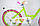 Дитячий двоколісний велосипед для дівчинки з кошиком ROSES салатовий 20 дюймів, фото 2