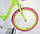 Дитячий двоколісний велосипед для дівчинки з кошиком ROSES салатовий 20 дюймів, фото 3