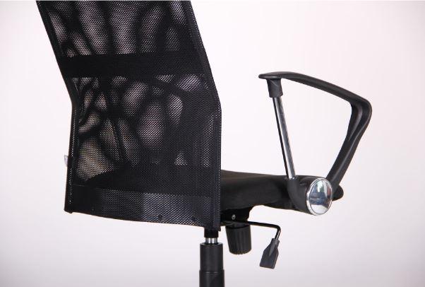 Кресло Ultra Хром сиденье C-1/спинка Сетка черная, вставка Скаден черный (Фото 12)
