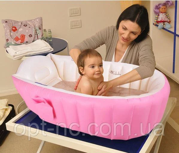 

Надувная ванночка для детей Baby Bath Розовый