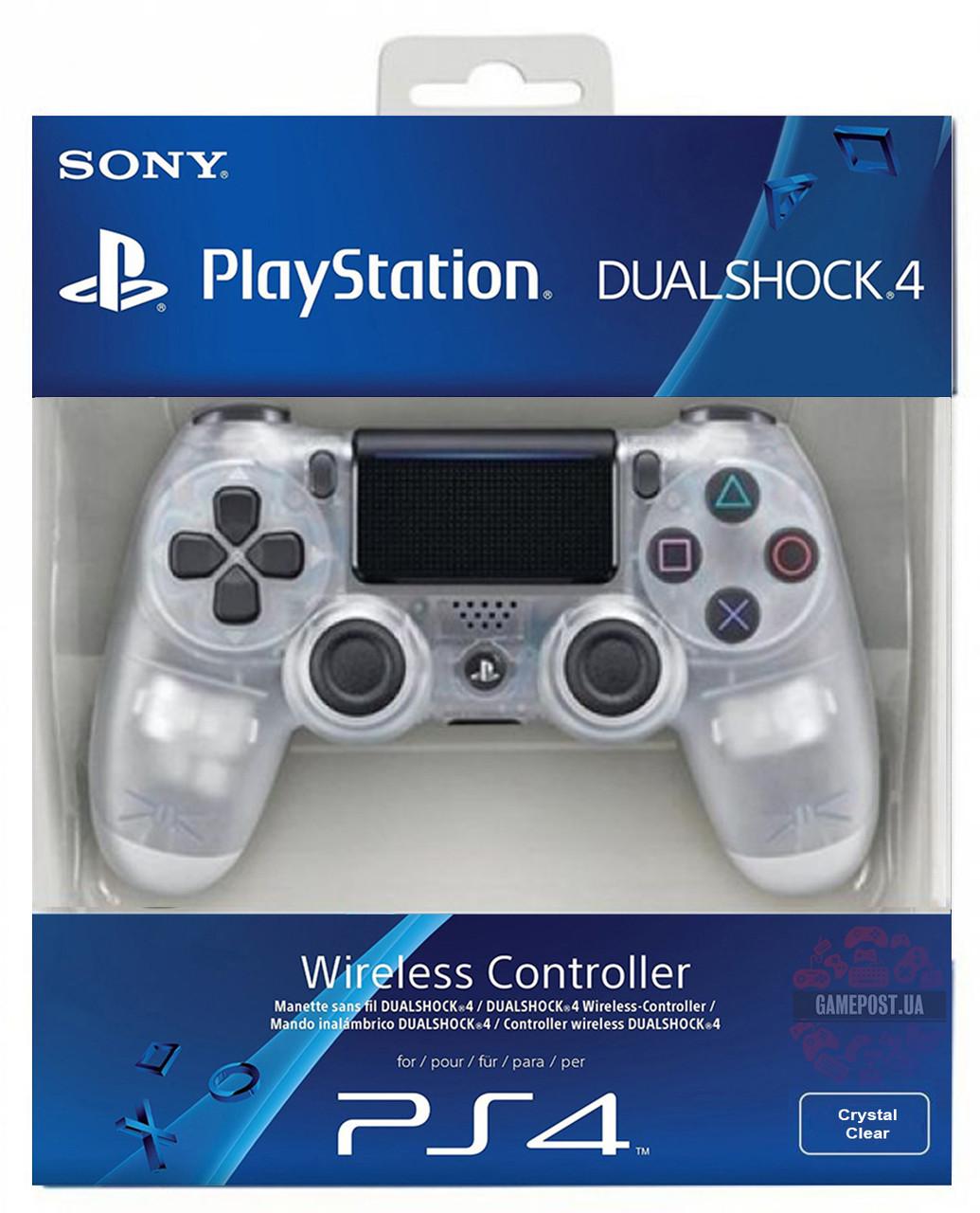 

Контроллер геймпад Sony Dualshock 4 Crystal v2 (PS4)