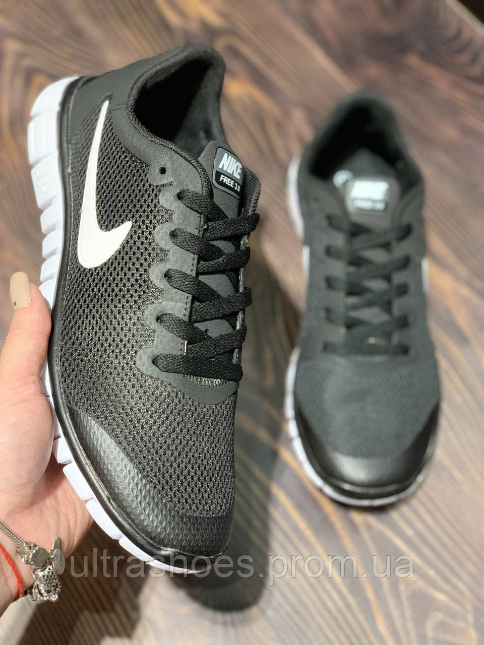 

Nike free run 3.0 кроссовки мужские чёрные для бега, кроссовки мужские чёрные для бега, размеры 44