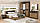 Вероника Кровать 140х200 с ламелями Мебель Сервис (203.6х146.4х85.2 см) Дуб април + Венге темный, фото 3