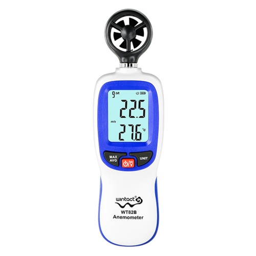 

Анемометр крыльчатый Bluetooth 0,3-30 м/с, -10-45°C WINTACT WT82B