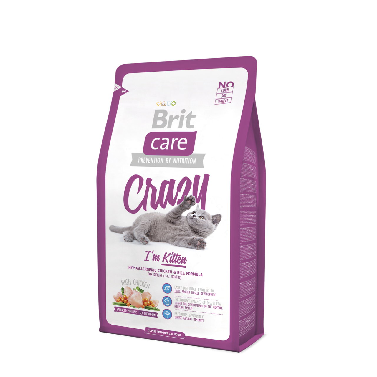 

Сухий корм для кошенят Brit Care Cat Crazy I am Kitten 7 кг.