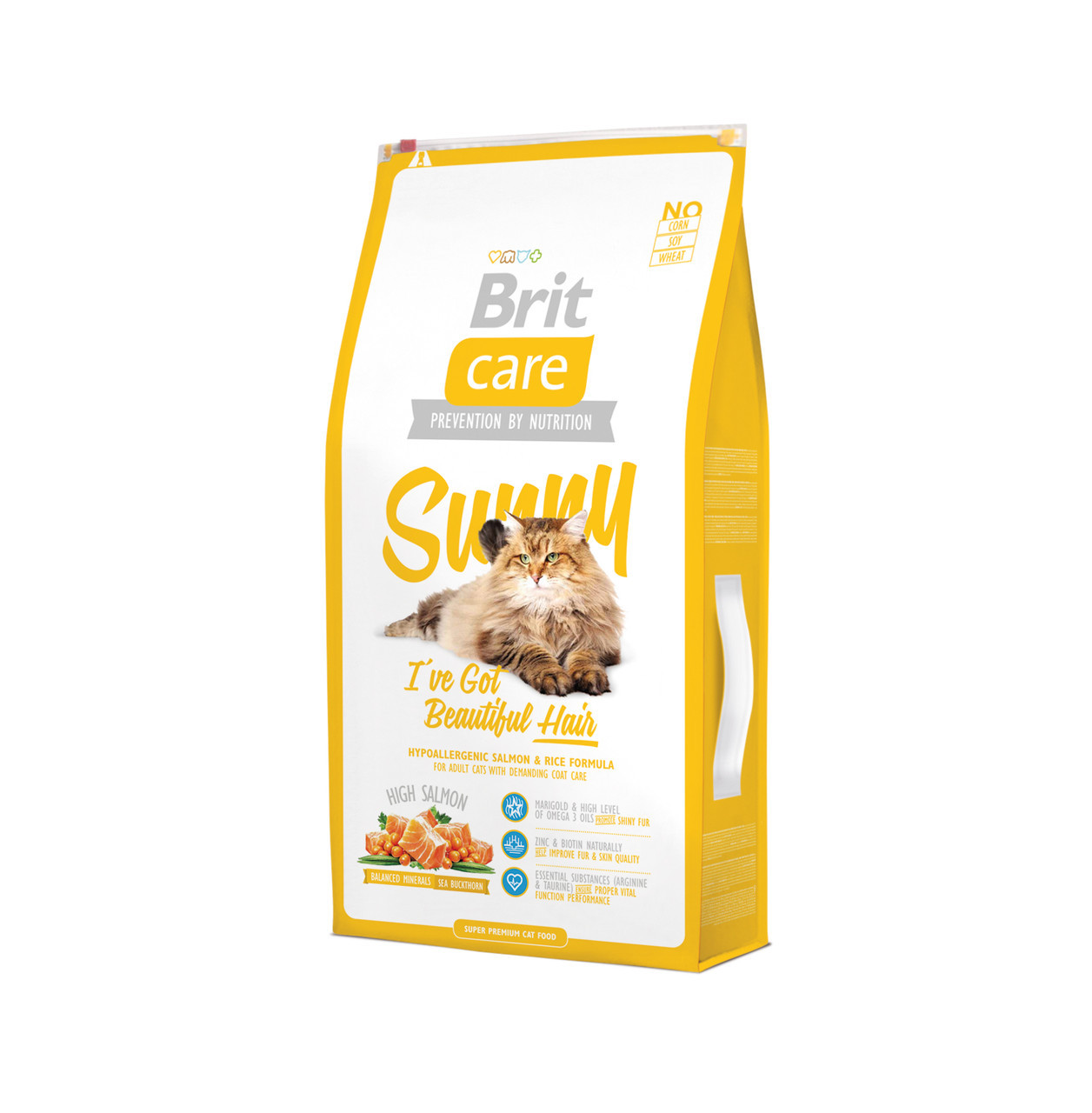 

Сухий корм для котів Brit Care Cat Sunny I have Beautiful Hair 2 кг.