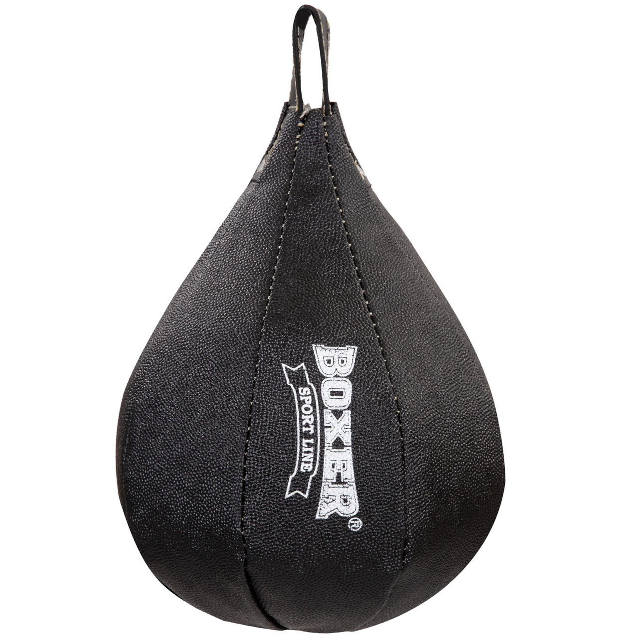 

Груша набивная Каплевидная подвесная BOXER Капля малая (кирза 1,4мм, наполн.-ветошь х/б, черный)