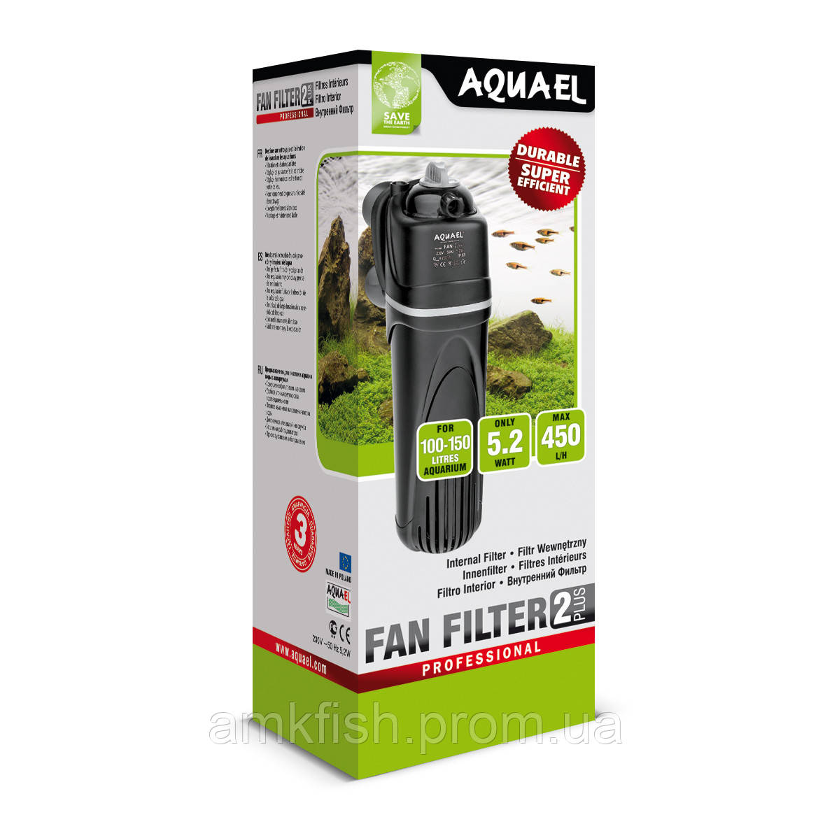 

Aquael FAN 2 Plus внутренний аквариумный фильтр