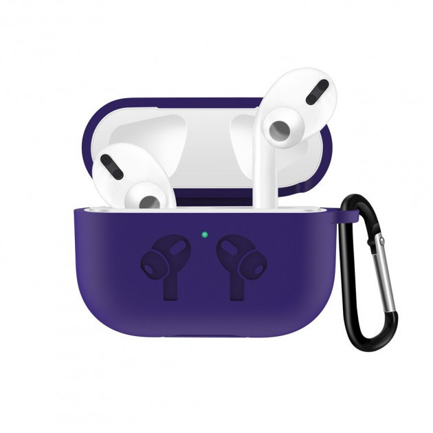 

Защитный чехол для Apple AirPods Pro Alitek Logo Deep Purple + карабин