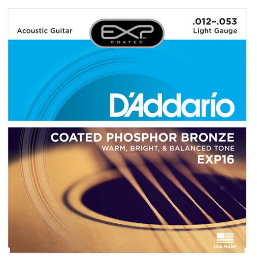 

Струны для акустической гитары D`ADDARIO EXP16 EXP PHOSPHOR BRONZE LIGHT 12-53