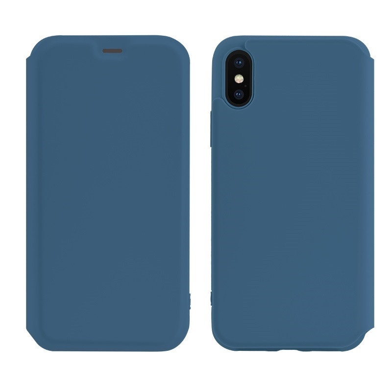 

Чехол-книжка Hoco Colorful series liquid silicone для Apple iPhone X/XS Blue, Синий