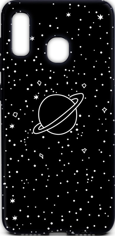 

Чехол-накладка TOTO Cartoon Soft Silicone TPU Case Samsung Galaxy A20/A30 Saturn Black, Рисунок