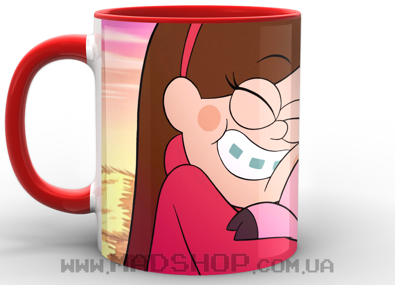 

Кружка Gravity Falls Mabel and Waddles Красная