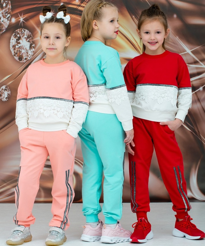 

Костюм детский модный двухнитка 4-10 лет